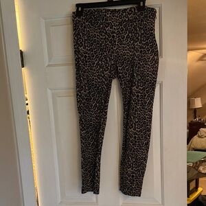 Leopard Print J Crew Winnie Pants cropped length